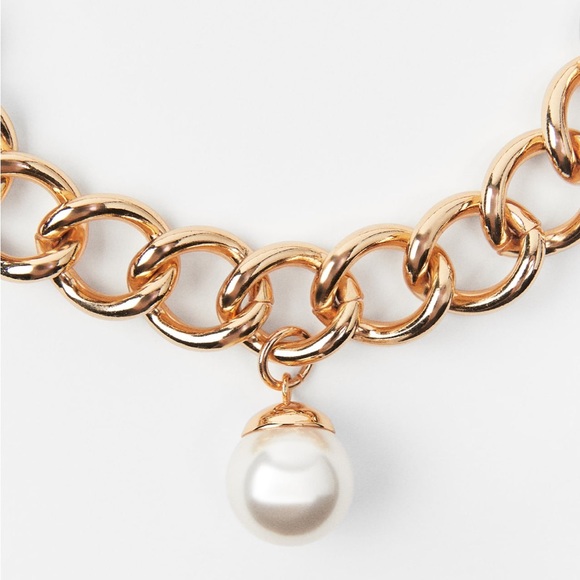 Zara limited edition huge pearl chain necklace - Picture 5 of 6